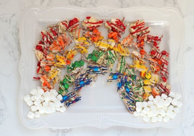 rainbow white trash snack mix