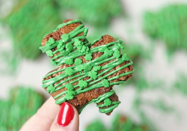 st. patrick day brownies