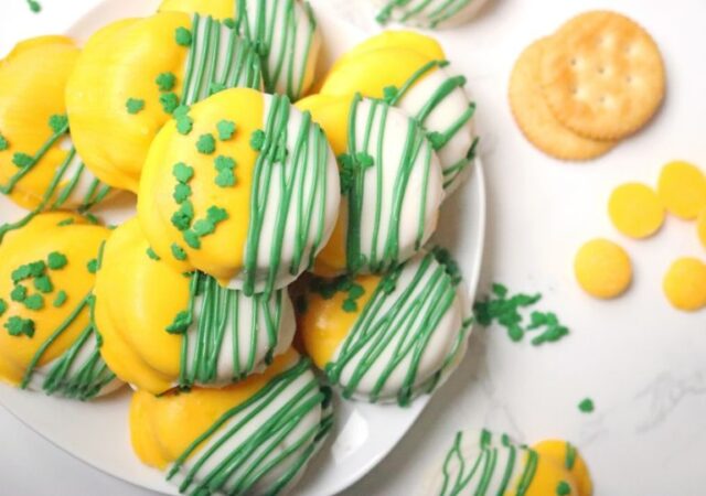 st. patrick day ritz sandwiches
