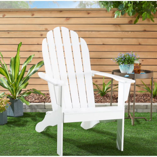 Mainstays Adirondack Chair Now 69, Mainstays Outdoor Wood Adirondack Chair Black And White