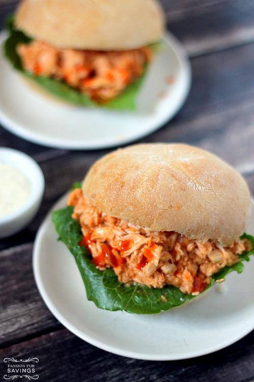 shredded chicken sandwich