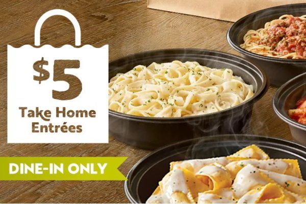 Save With These Olive Garden Specials Buy One Take One Special