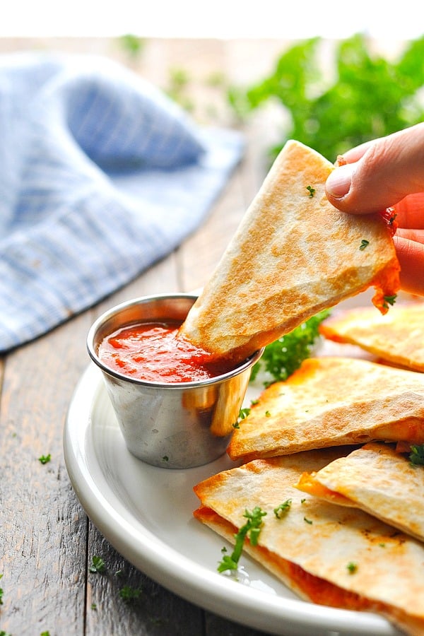 pizza quesadillas