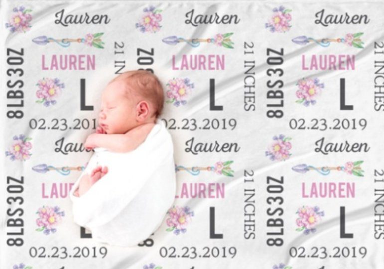 personalized swaddle blanket groupon