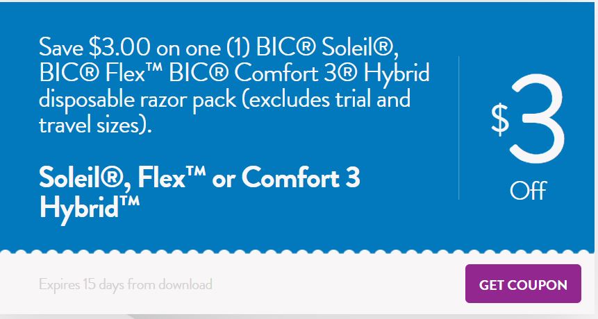 Bic Razors Coupons! Get Great Deals &amp; Cheap Sales!