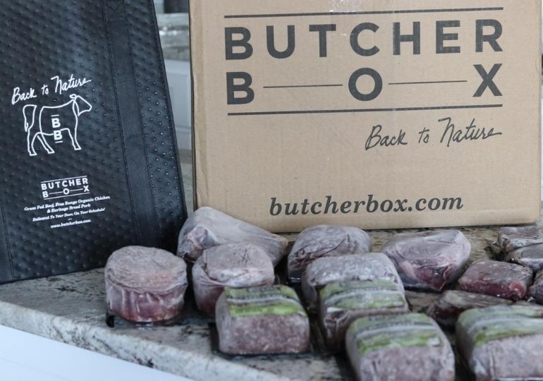 ButcherBox Deals - box and meat on counter