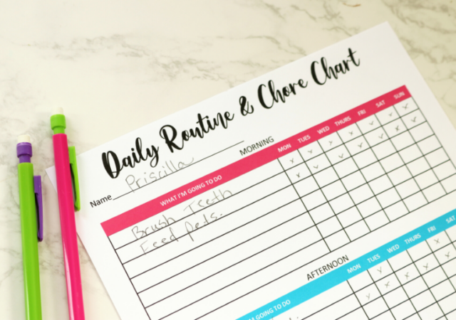 chore chart printable