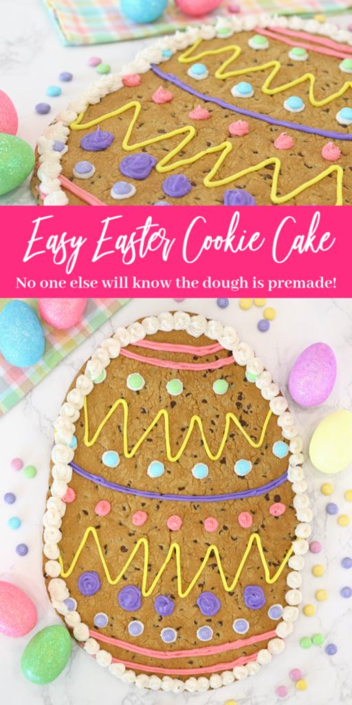 easter egg cookie cake