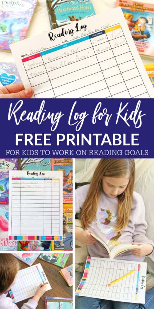 Print out this free reading log for kids to track their reading. This reading log is great for kids who need to stay on track with their books. #reading #printable #log #forkids #printablefreebie #passion4savings #readinggoals reading log for kids