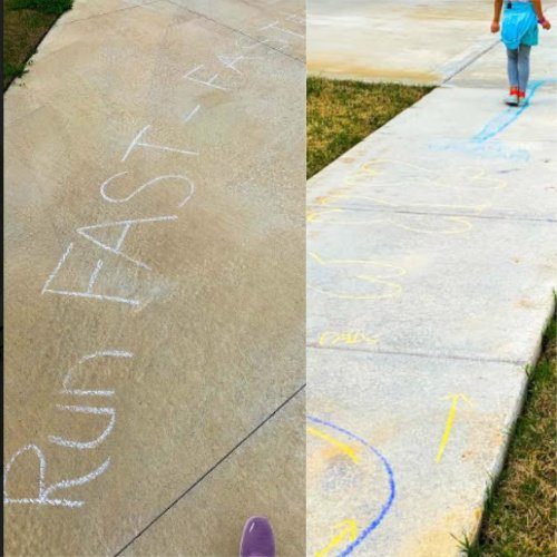 Chalk Obstacle Course