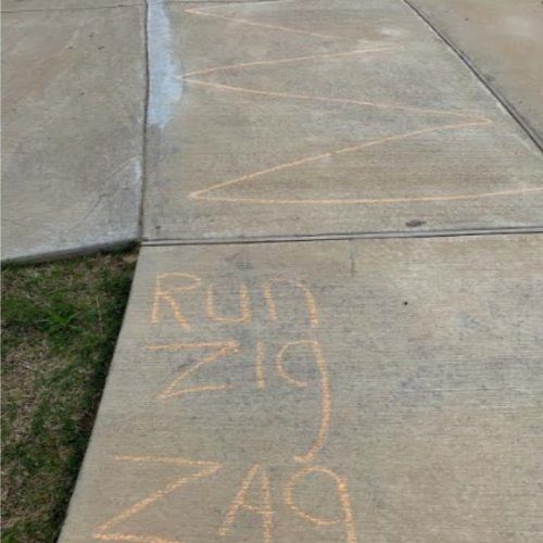 Chalk Obstacle Course