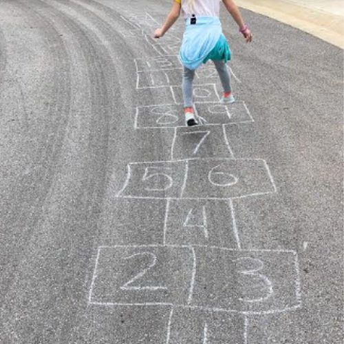 Chalk Obstacle Course