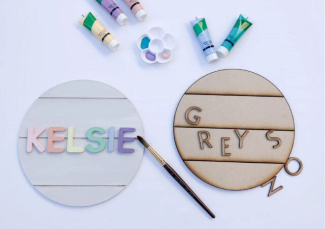 DIY Shiplap Name sign