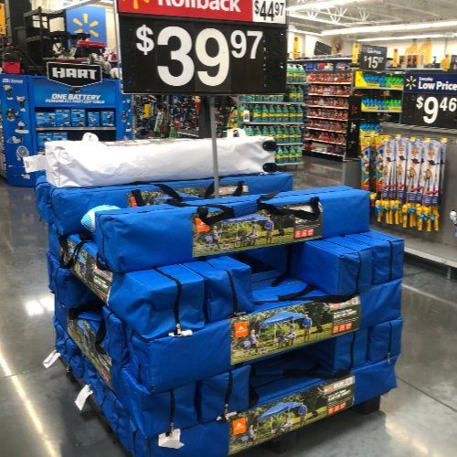 Instant Canopy on Sale - Ozark Trail canopy store display