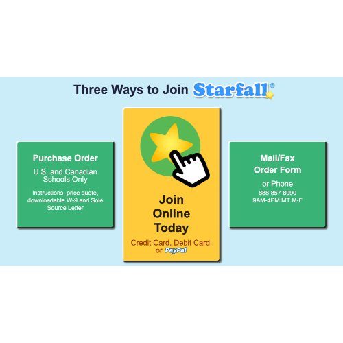 Starfall FREE Educational Activities