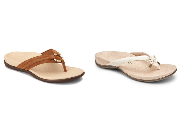 Vionic Shoes on sale - Brown and White Sandals