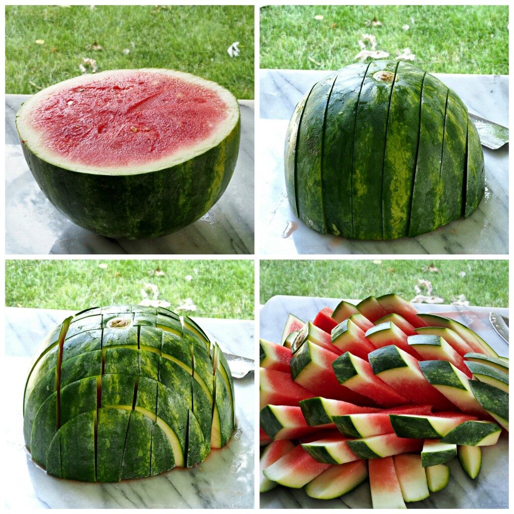the right way to cut a watermelon