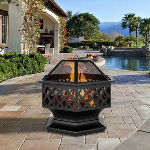Wayfair Fire Pits on Sale - Metal Frame Fire Pit 