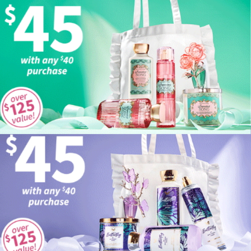 bath and body works spring tote