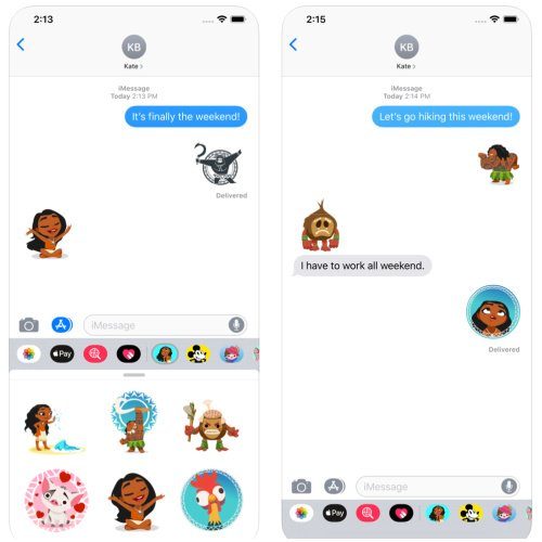 free disney imessage stickers