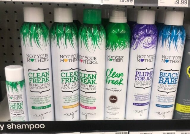 Not Your Mothers Dry Shampoo Sale - dry shampoo on shelf in store