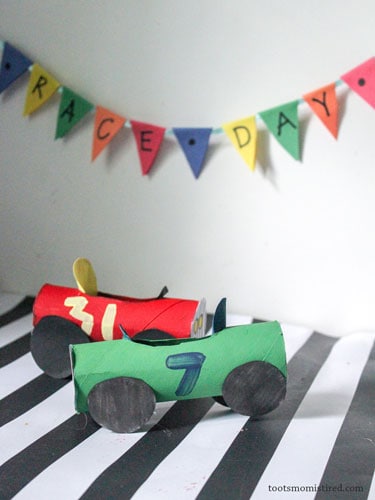 race car toilet paper 