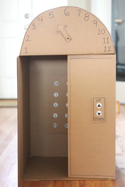 cardboard elevator