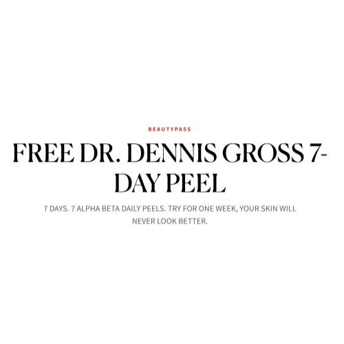 FREE Dr. Dennis Gross 7-Day Peel Sample
