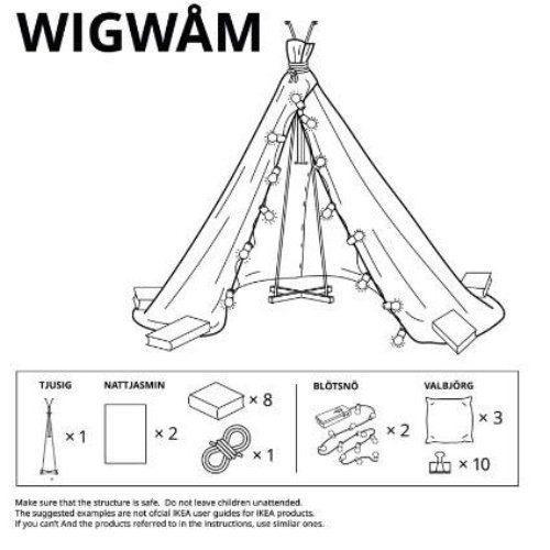 Free Blanket Fort Instructions from IKEA - Wigwam
