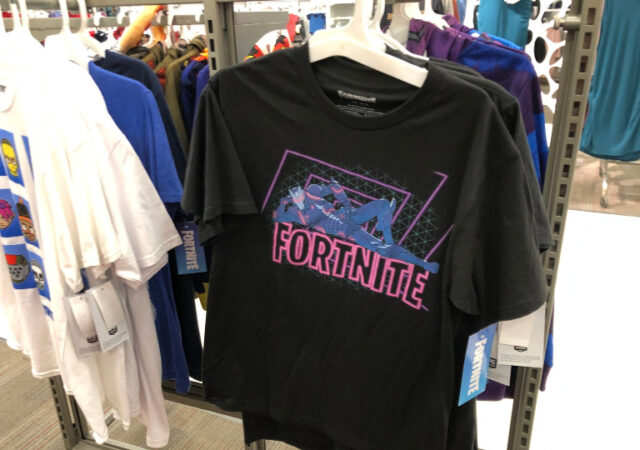 Kids Fortnite Clothes on Sale - Black Fortnite Shirt