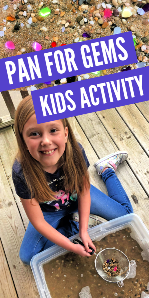 Panning for Gems Activity for Kids