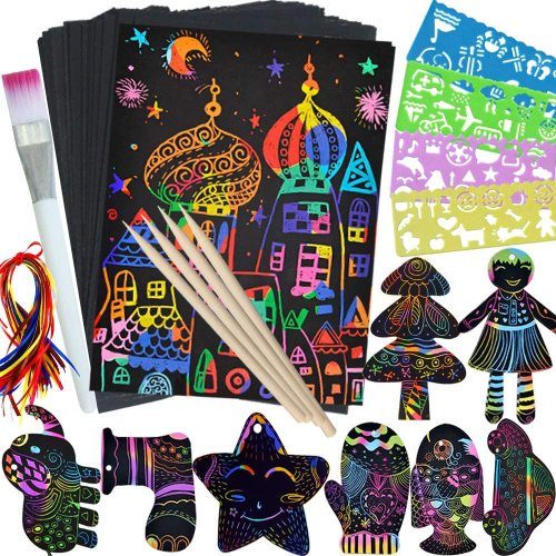 Scratch Art Sets on Sale- 107 Piece Set