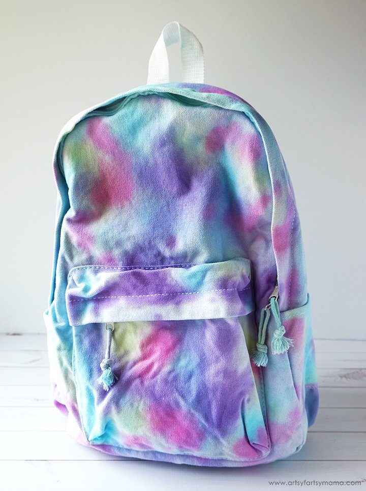 tie dye backpack craft