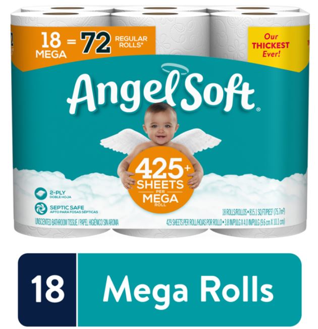 toilet paper in stock - angel soft toilet paper