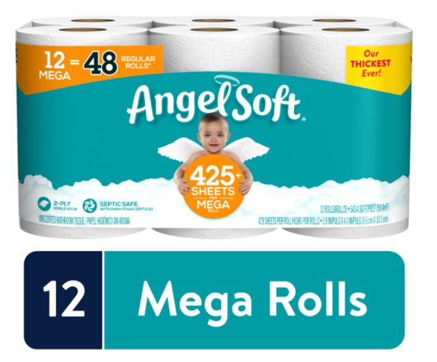 toilet paper in stock - angel soft toilet paper