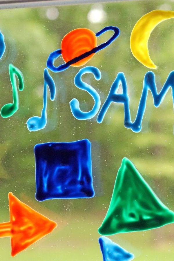 picture of window clings on window