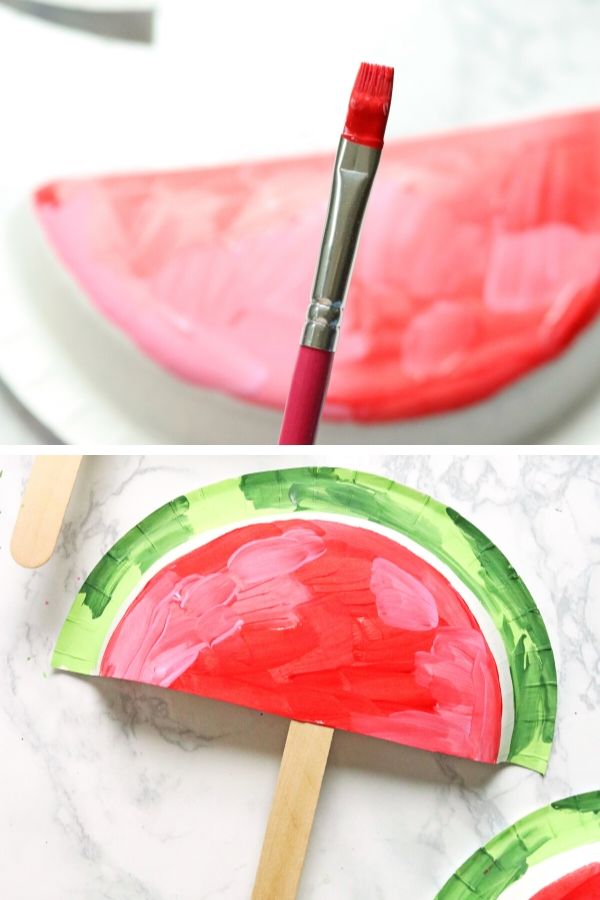 easy watermelon shaped fans 