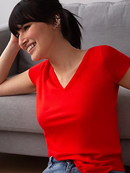 New York & Company Women's Tees on Sale - woman in tee