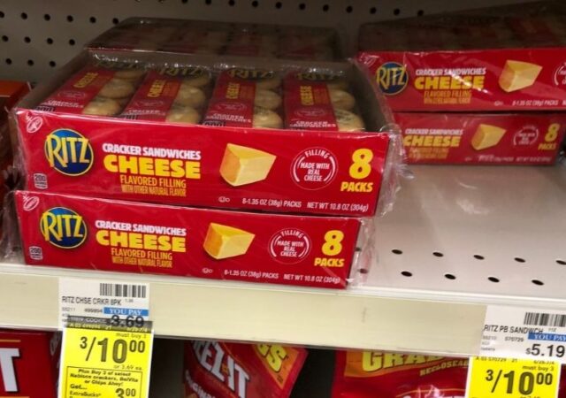 RITZ Sandwich Crackers Deals - crackers in store
