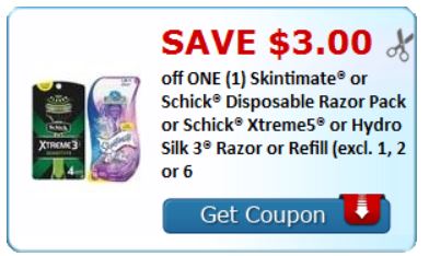 Schick Razors Coupons! Best Deals and Cheap Sales!