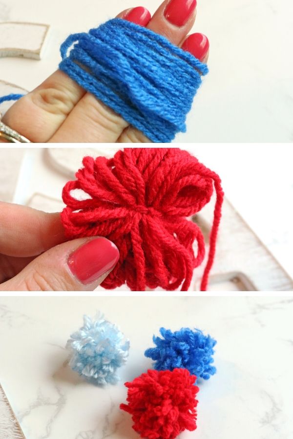 yarn pom poms