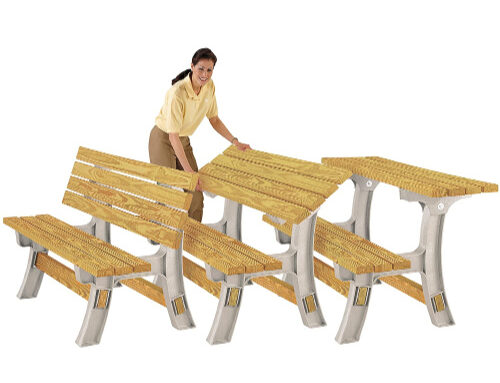 Flip Top Bench Table on Sale 