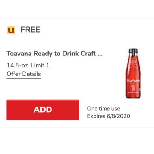 Free Teavana Ready to Drink Craft Iced Tea (1)