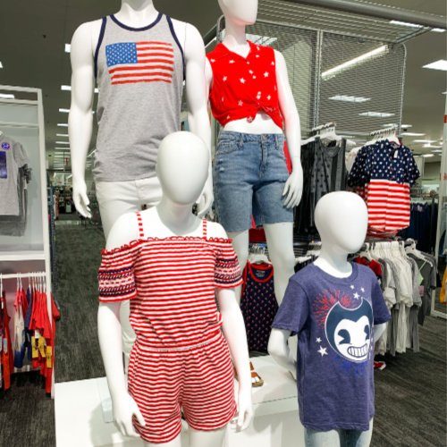 Patriotic clothes at Target
