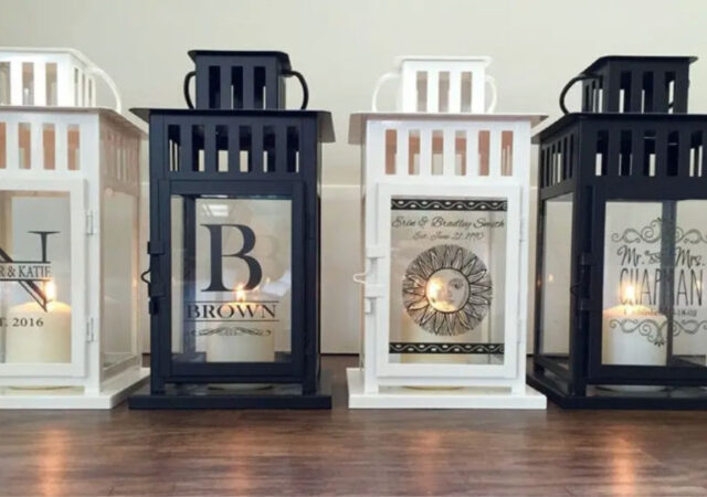 Personalized Glass Lanterns