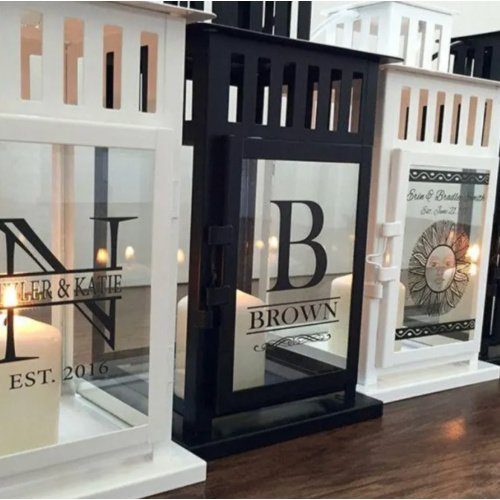 Personalized Glass Lanterns