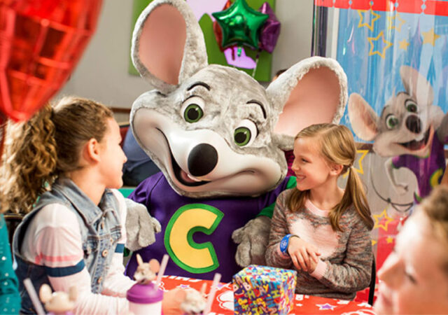 The Future of Chuck E. Cheese - Chuck hanging with Kids at a party