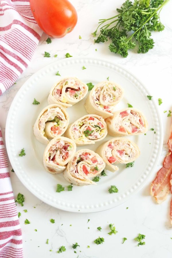 Quick And Easy BLT Roll Ups Recipe - Passion For Savings