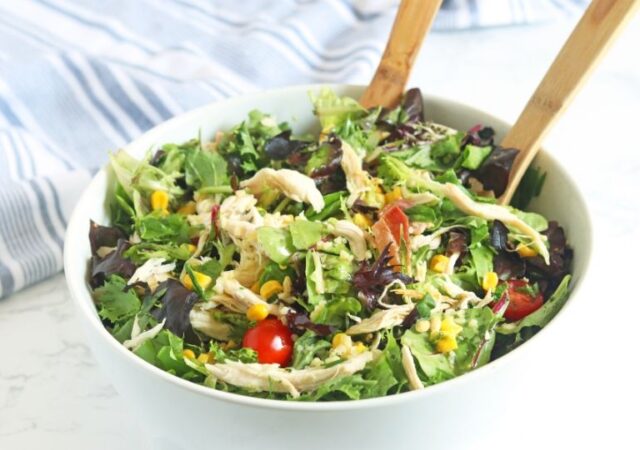 avocado chicken bacon salad