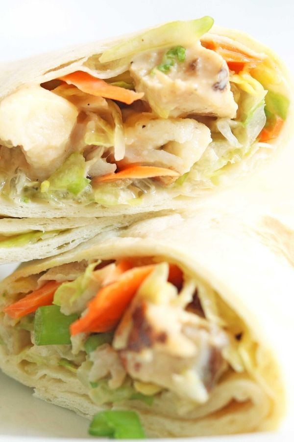 chicken and lettuce wraps